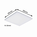 Paulmann LED Panel VELORA surfaced mounting, 30cm, 230V, 20W 3000K 1500lm, not dimmable, white matt
