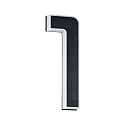 Paulmann Num�ros de maison lumineux solaires avec batterie, indirect IP44, noir , blanc mat 