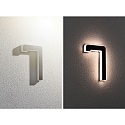 Num�ros de maison lumineux solaires avec batterie, indirect IP44