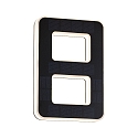 Num�ros de maison lumineux solaires avec batterie, indirect IP44, noir , blanc mat 