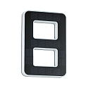 Paulmann Num�ros de maison lumineux solaires avec batterie, indirect IP44, noir , blanc mat 