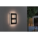 Paulmann Num�ros de maison lumineux solaires avec batterie, indirect IP44, noir , blanc mat 