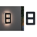 Paulmann Num�ros de maison lumineux solaires avec batterie, indirect IP44, noir , blanc mat 