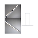 Paulmann Luminaire � suspension LENTO IP20, chrom� mat gradable