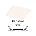 Paulmann Lumi�re encastr�e VARIFIT VENULA EDGE IP44, blanche  12W 1100 | 1600lm 3000K CRI >80