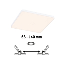 Paulmann Lumi�re encastr�e VARIFIT VENULA EDGE IP44, blanche  12W 1100 | 1600lm 3000K CRI >80