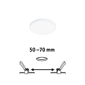 Paulmann Lumi�re encastr�e VARIFIT VENULA EDGE IP44, blanche gradable 6W 500 | 750lm 4000K CRI >80