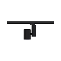 Paulmann Halog�ne sur rail PRORAIL3 ZEUZ LED r�glable IP20, noir  gradable