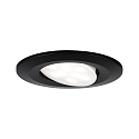 Paulmann Lumi�re encastr�e CALLA LED pivotant LED IP65, noir mat 6W 500lm 4000K CRI 80-89