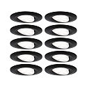 Lumi�re encastr�e CALLA LED pivotant, lot de 10 LED IP65, noir mat 6W 500lm 4000K CRI 80-89