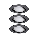 Paulmann Lumi�re encastr�e BASE COIN LED pivotant, lot de 3, RGBW, contr�lable par ZigBee LED IP20