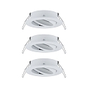 Paulmann Lumi�re encastr�e CHOOSE pivotant, lot de 3 IP23, blanc mat gradable