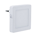 Paulmann Eclairage de nuit  ESBY LED rond, avec prise de courant, avec d�tecteur de mouvement IP20, blanche gradable