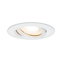 Downlight NOVA GU10 rond, pivotant, lot de 1 GU10 IP65, blanc mat gradable