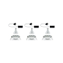 Lumi�re encastr�e NOVA LED rond, pivotant, lot de 3 GU10 IP65