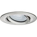 Paulmann Paulmann Recessed luminaire LED Nova, IP65, round, 7W, GU10, set of 1 swiveling, iron