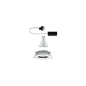 Paulmann Downlight NOVA GU10 rond, pivotant, lot de 1 GU10 IP65, chrome, blanc mat gradable
