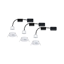 Plafonnier encastr� NOVA MINI PLUS LED pivotant, lot de 3 IP23, blanc mat gradable