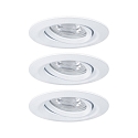 Plafonnier encastr� NOVA MINI PLUS LED pivotant, lot de 3 IP23, blanc mat gradable