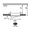 Plafonnier encastr� NOVA MINI PLUS LED pivotant, lot de 3 IP23, blanc mat gradable