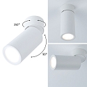 Paulmann Luminaire de plafond TURNAL COIN, blanc mat gradable