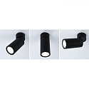 Paulmann Luminaire de plafond TURNAL COIN, noir mat gradable