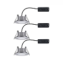 recessed luminaire CALLA swivelling, set of 3 IP65, chrome matt dimmable 5W 430 | 550lm 3000K 100° 100° CRI >80