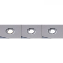 recessed luminaire CALLA swivelling, set of 3 IP65, chrome matt dimmable 5W 430 | 550lm 3000K 100° 100° CRI >80