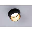 Paulmann Lumi�re encastr�e GIL COIN LED rond, rigide IP44, or, noir mat gradable 470lm 2700K CRI >80