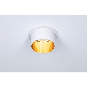Paulmann Lumi�re encastr�e GIL COIN LED rond, rigide IP44, or, blanc mat gradable 470lm 2700K CRI >80