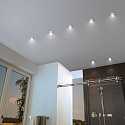 Paulmann Lumi�re encastr�e GIL COIN LED rond, rigide IP44, or, blanc mat gradable 470lm 2700K CRI >80