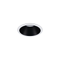 Paulmann Lumi�re encastr�e COLE COIN LED rigide, lot de 3 IP44, noir mat, blanche gradable 6,5W 460lm 2700K 100� 100� CRI >80
