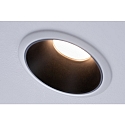 Paulmann Lumi�re encastr�e COLE COIN LED rigide, lot de 3 IP44, noir mat, blanche gradable 6,5W 460lm 2700K 100� 100� CRI >80
