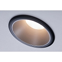 Paulmann Recessed spot LED COLE IP44, fixed, incl. LED COIN Module, 230V, 6.5W 2700K460lm 100�, 3-step dimmable, black / silver