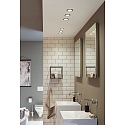 Paulmann Recessed spot LED COLE IP44, fixed, incl. LED COIN Module, 230V, 6.5W 2700K460lm 100�, 3-step dimmable, black / silver