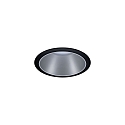 Paulmann Set of 3 Recessed spot LED COLE IP44, fixed, with LED COIN Module, 230V, 6.5W 2700K460lm 100�, 3-step dimmable, black / silver