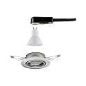 Paulmann recessed luminaire BASE swivelling, set of 1 GU10 IP20, brushed iron  350lm 3000K 100° 100° CRI >80