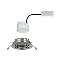 Paulmann Lumi�re encastr�e BASE COIN pivotant, lot de 1 IP20, fer bross�  5W 370lm 3000K 100� 100� CRI > 80