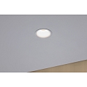 Paulmann Lumi�re encastr�e CYMBAL COIN LED rigide, lot de 1 IP44, blanc mat gradable 6,8W 463lm 2700K 38� 38� CRI >80