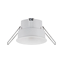 Paulmann Lumi�re encastr�e CYMBAL COIN LED rigide IP20, blanc mat gradable