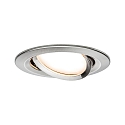 Paulmann recessed luminaire BASE swivelling, set of 3 GU10 IP20, brushed iron dimmable 15W 350lm 3000K 38° 38° CRI >80