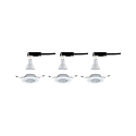 Paulmann recessed luminaire BASE swivelling, set of 3 GU10 IP20, white dimmable 15W 350lm 3000K 38° 38° CRI >80