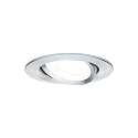 Paulmann Lumi�re encastr�e NOVA LED rond, pivotant, lot de 3 GU10 IP23, aluminium  19,5W 460lm 2700K 38� 38� CRI >80