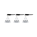 Paulmann Lumi�re encastr�e NOVA LED rond, pivotant, lot de 3 GU10 IP23, aluminium  19,5W 460lm 2700K 38� 38� CRI >80