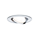 Paulmann recessed luminaire NOVA LED round, swivelling, set of 3 GU10 IP23, chrome  19,5W 460lm 2700K 38� 38� CRI >80