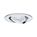 Paulmann recessed luminaire NOVA LED round, swivelling, set of 3 GU10 IP23, chrome  19,5W 460lm 2700K 38� 38� CRI >80