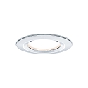 Paulmann Lumi�re encastr�e NOVA LED rond, rigide, lot de 3 GU10 IP44, chrome  460lm 2700K 38� 38� CRI >80
