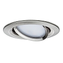 Paulmann Lumi�re encastr�e NOVA COIN LED rond, pivotant IP23, fer bross�  460lm 2700K 100� 100� CRI >80