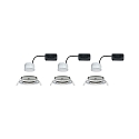 Paulmann Lumi�re encastr�e NOVA COIN LED rond, pivotant, lot de 3 IP23, fer bross�  19,5W 460lm 2700K 100� 100� CRI >80