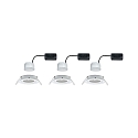 Paulmann Lumi�re encastr�e NOVA COIN LED rond, pivotant, lot de 3 IP23, blanc mat  19,5W 460lm 2700K 100� 100� CRI >80
